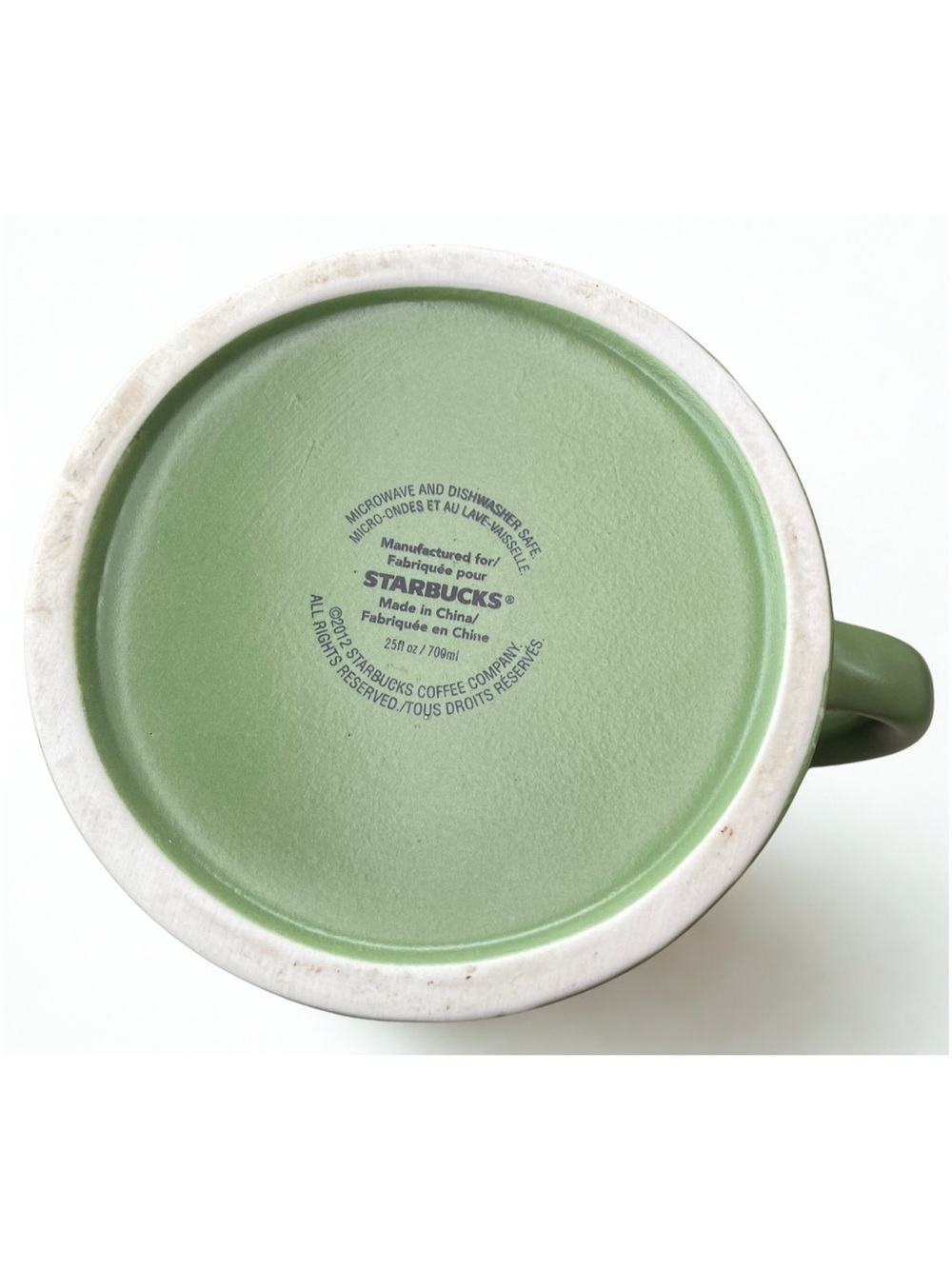 Starbucks 2012 Ceramic Teapot with Lid - Sage Green - Picture 3 of 9